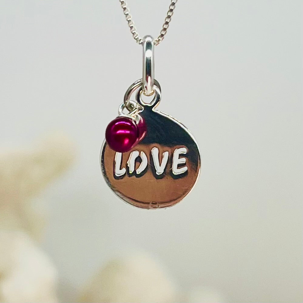 I Love You So Much Sterling Silver Micro Pearl Pendant - New Arrival