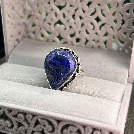 Blue Kyanite Sterling Silver  Ring - Size 9