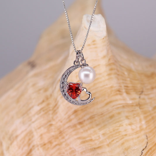 Lunar Love Sterling Silver Pendant